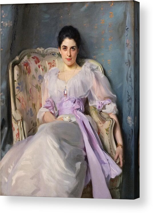 John Singer Sargent Acrylic Print featuring the painting Portrait of Lady Agnew of Lochnaw by John Singer Sargent