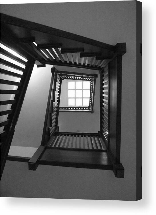 Chicago Acrylic Print featuring the photograph Prairie House Stairs by Anna Villarreal Garbis