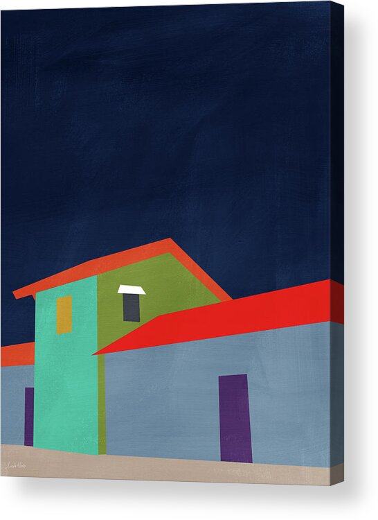 Houses Acrylic Print featuring the mixed media Presidio- Art by Linda Woods by Linda Woods