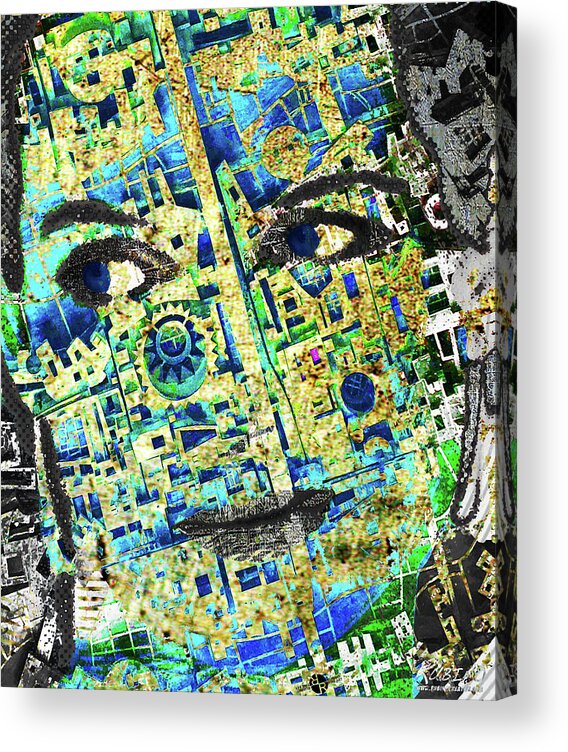 Lady Diana Acrylic Print featuring the mixed media Princess by Tony Rubino