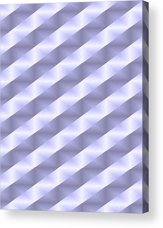 Triangle Acrylic Print featuring the painting Ribbons by Vickie G Buccini