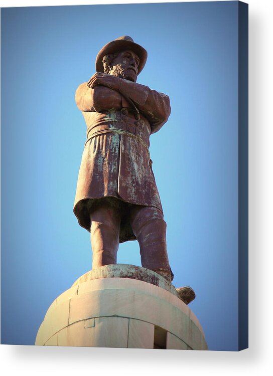 Robert Acrylic Print featuring the photograph Robert E Lee Statue by Beth Vincent