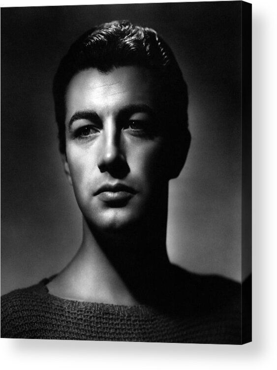 Robert Taylor George Hurrellc. 1935 Acrylic Print featuring the photograph Robert Taylor George Hurrell photo c. 1935 by David Lee Guss