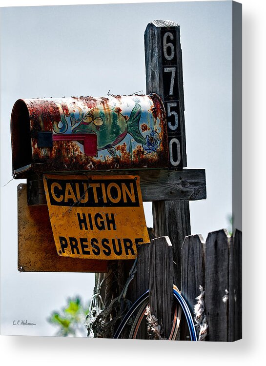 Old Acrylic Print featuring the photograph Rusty Mailbox by Christopher Holmes