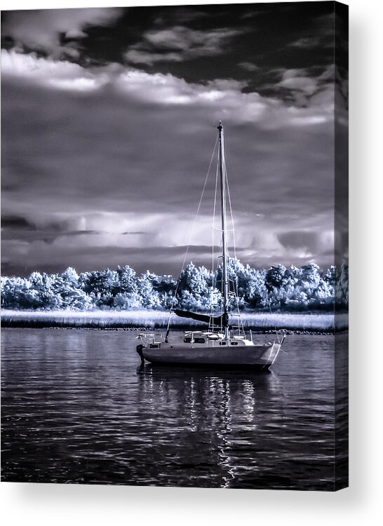 Boat Acrylic Print featuring the photograph Sailboat 01 by Hayden Hammond