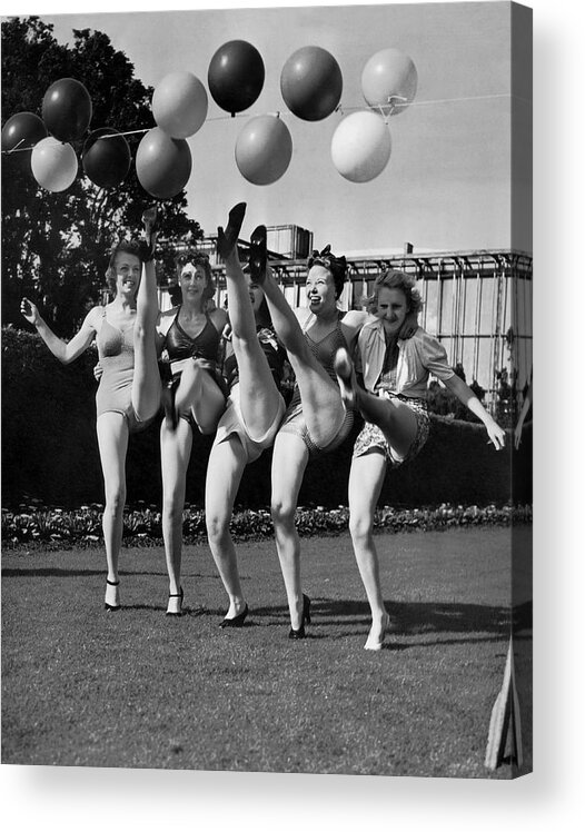 1930s Acrylic Print featuring the photograph Sally Rand's Entertainers by Underwood Archives