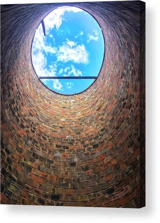 Silo Acrylic Print featuring the photograph Silo Look Up by Rand Ningali