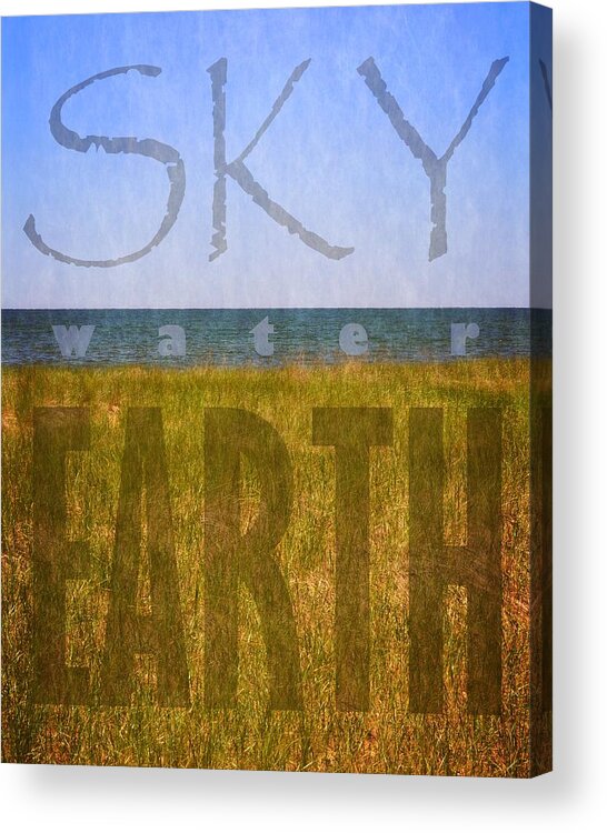 Water Acrylic Print featuring the photograph Sky Water Earth 2.0 by Michelle Calkins