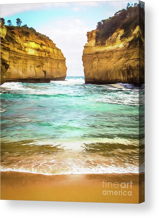 Beach Acrylic Print featuring the photograph Small Bay by Perry Webster