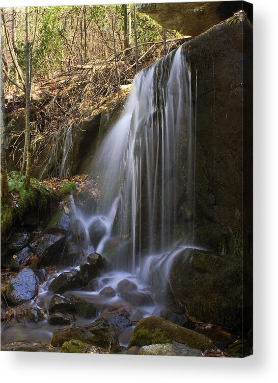 Waterfall Acrylic Print featuring the photograph Soft Falls by Alan Raasch