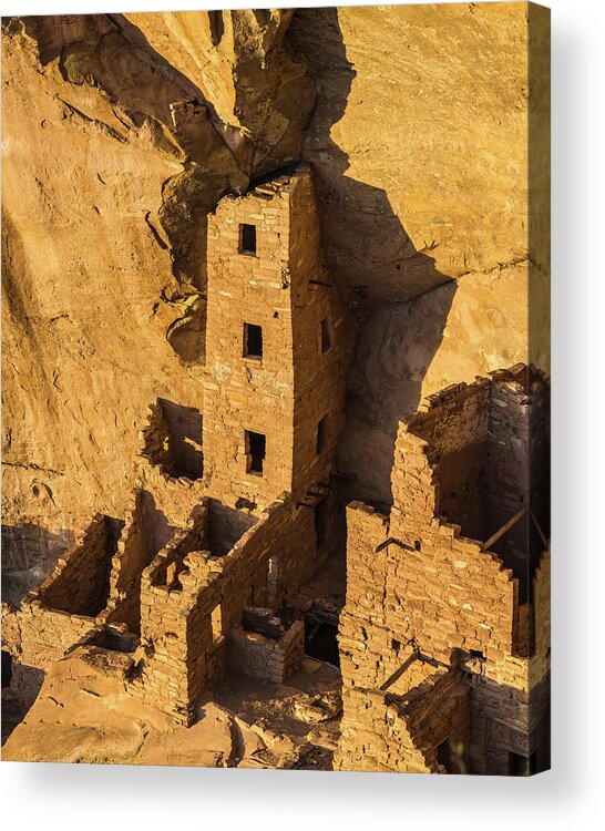 Mesa Verde National Park Acrylic Print featuring the photograph Square Tower House by Joseph Smith