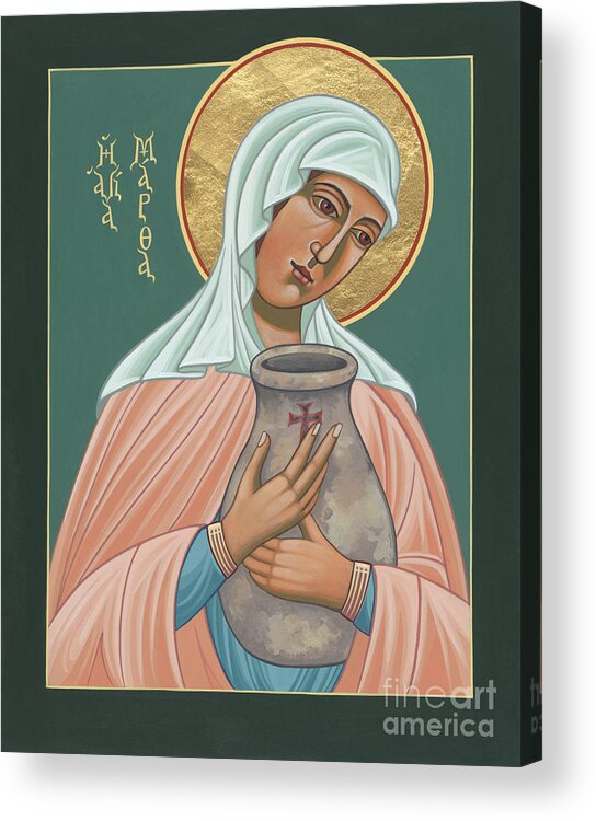 St Martha Of Bethany Acrylic Print featuring the painting St Martha of Bethany by William Hart McNichols