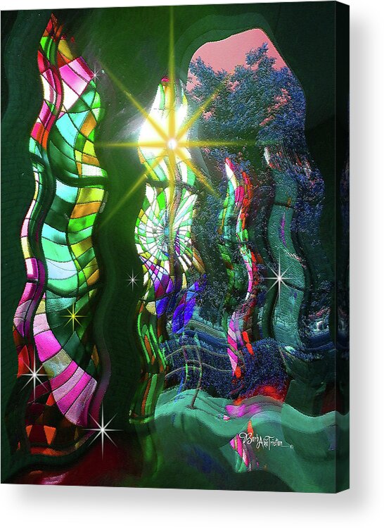 God Acrylic Print featuring the photograph Stained Glass #4719_2 by Barbara Tristan