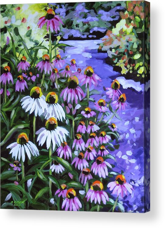 Natalie Eisen Acrylic Print featuring the painting Stand Out in a Crowd by Outre Art Natalie Eisen