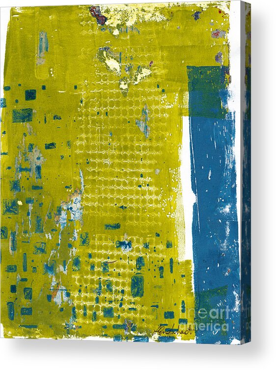 Abstract Acrylic Print featuring the painting Stepping Stones 1 by Laurel Englehardt