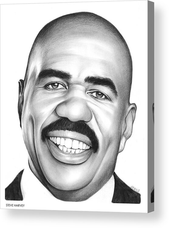 Counselor Acrylic Print featuring the drawing Steve Harvey by Greg Joens