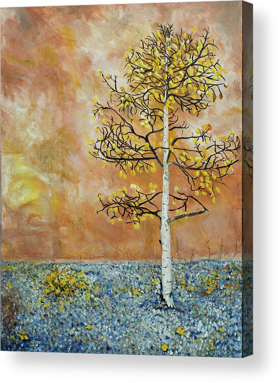 Corals Acrylic Print featuring the painting Storytree by Kathy Knopp