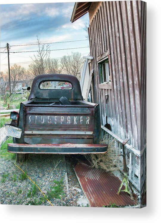 Americana Acrylic Print featuring the photograph Studebaker Beauty by Bert Peake