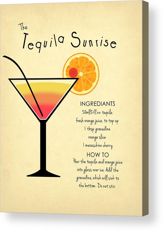 Tequila Sunrise Acrylic Print featuring the photograph Tequila Sunrise by Mark Rogan