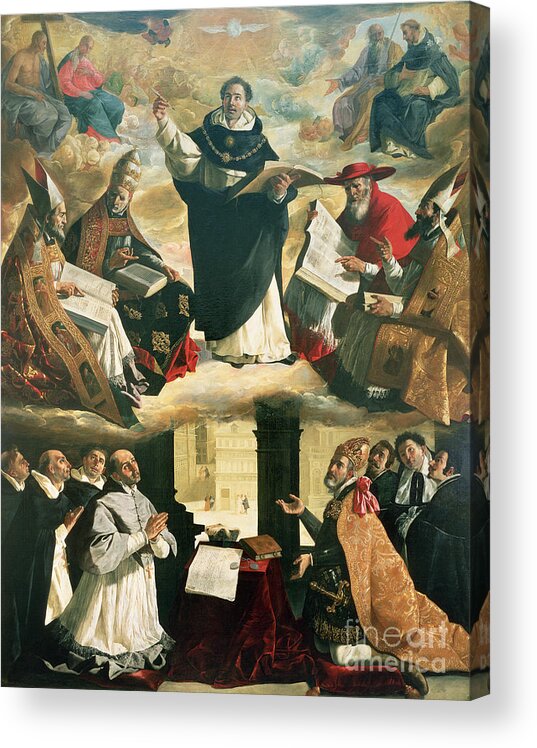 The Apotheosis of Saint Thomas Aquinas Acrylic Print