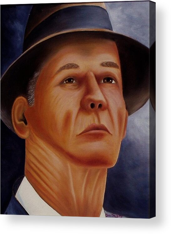 Portrait Acrylic Print featuring the painting The Coach by Gene Gregory