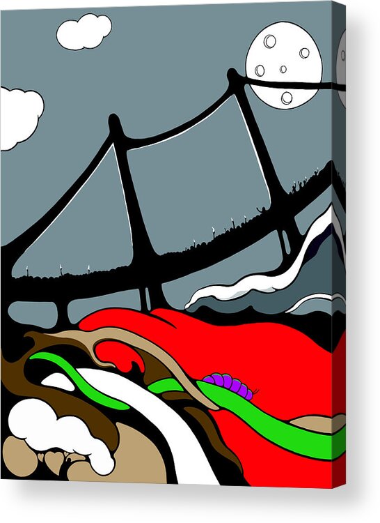 Climate Change Acrylic Print featuring the digital art The Gap by Craig Tilley