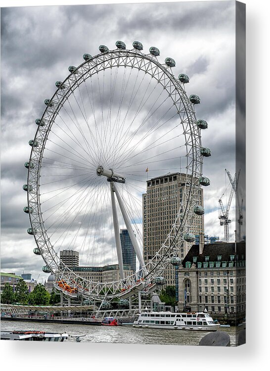 England Acrylic Print featuring the photograph The London Eye by Alan Toepfer