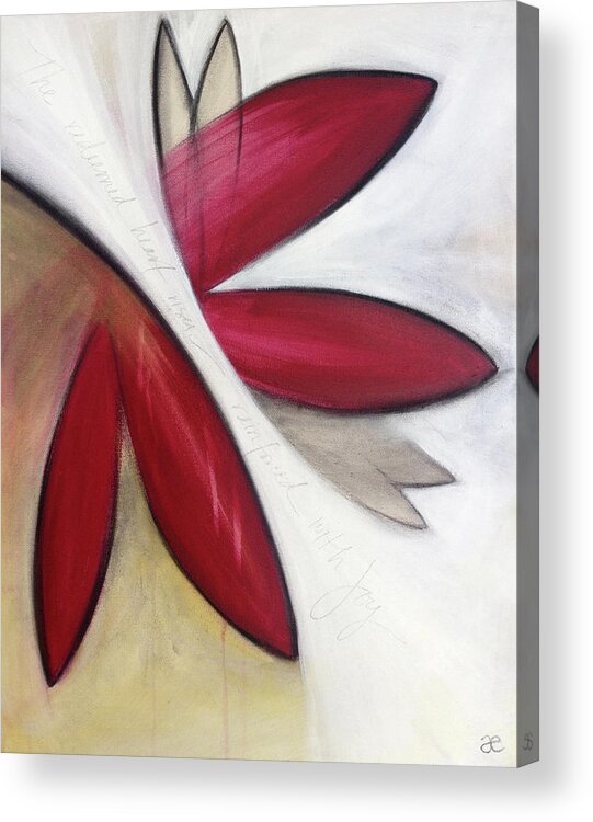 Art Acrylic Print featuring the painting The Redeemed Heart by Anna Elkins