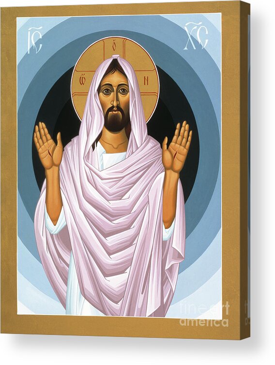The Risen Christ Acrylic Print featuring the painting The Risen Christ 014 by William Hart McNichols