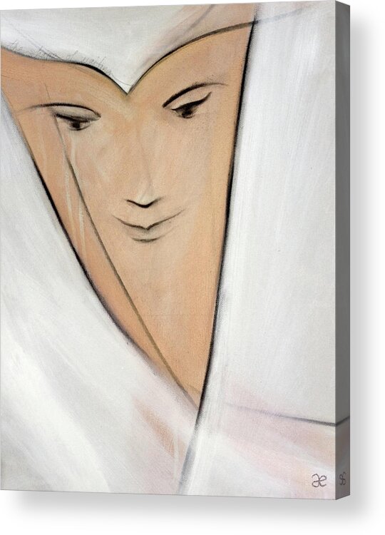 Art Acrylic Print featuring the painting The Shape of Waiting by Anna Elkins