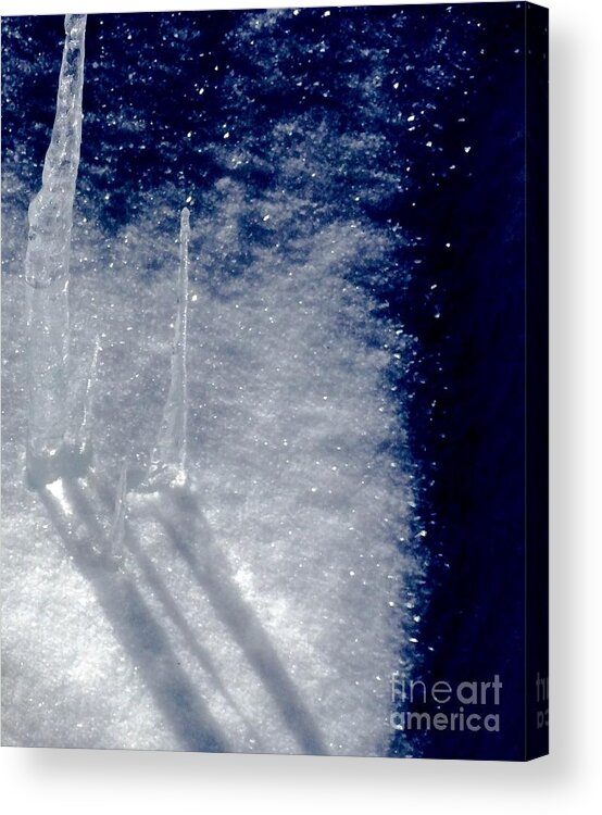 Ice Acrylic Print featuring the photograph The White Stars by Jennifer Lake