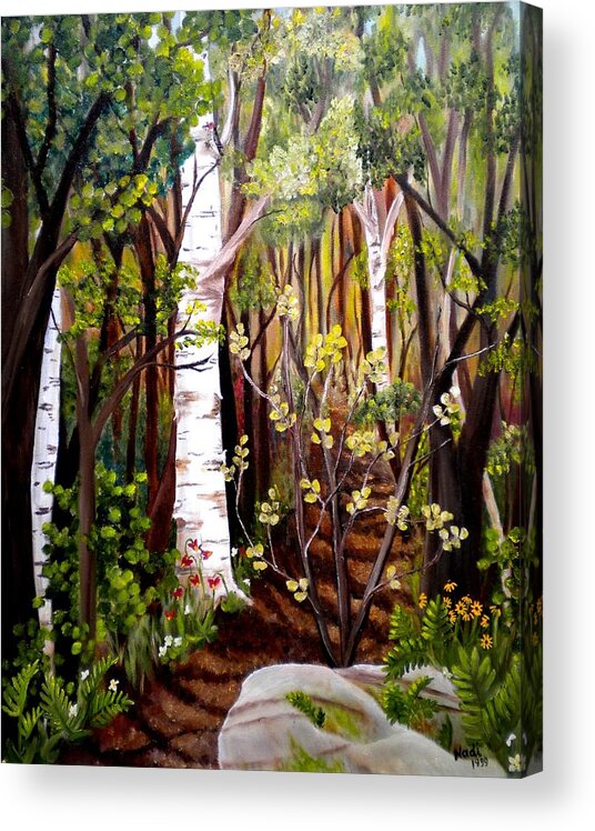 Woodland Acrylic Print featuring the photograph The Woodland Trail by Renate Wesley