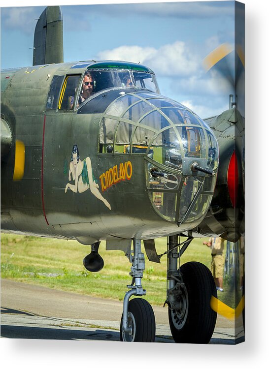 2 Acrylic Print featuring the photograph Tondelayo B-25 by Jack R Perry