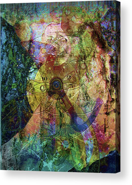Torn Away Acrylic Print featuring the digital art Torn Away by Linda Carruth