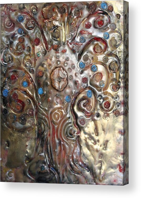 Tree Acrylic Print featuring the painting Tree Of Life by Gitta Brewster