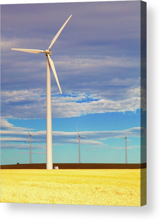 Wind Acrylic Print featuring the photograph Turbine Formation by Todd Kreuter