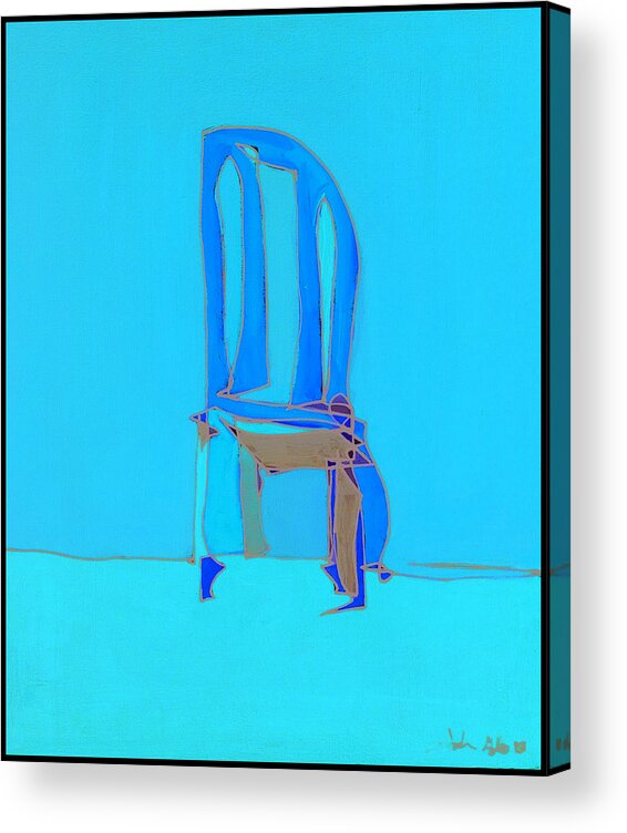 Still Life Acrylic Print featuring the painting Un-Sittable by John Gibbs