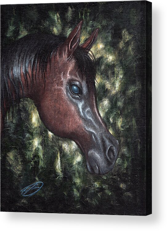 Jb Imagery Acrylic Print featuring the painting Unbridled by Joe Burgess