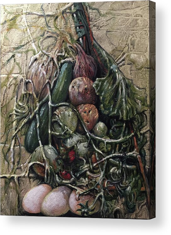 Harvest Acrylic Print featuring the painting Unstill Life by William Stoneham