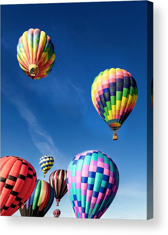 2018 Acrylic Print featuring the photograph Up in a Hot Air Balloon 2 by James Sage