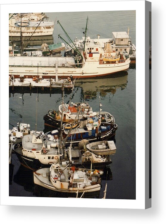Fishing Boats Acrylic Print featuring the photograph Vancouver Harbor fishin fleet by Jack Pumphrey