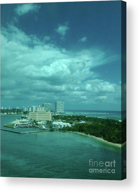 Port Acrylic Print featuring the photograph View from Port Everglades by Judy Hall-Folde