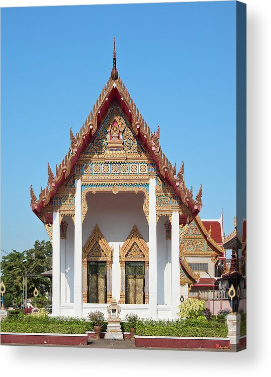 Scenic Acrylic Print featuring the photograph Wat Bangphratoonnok Phra Ubosot DTHB0556 by Gerry Gantt