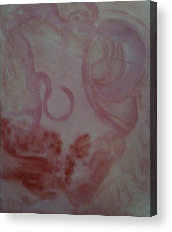 Abstract Acrylic Print featuring the drawing Wineeerie by TripsInInk 