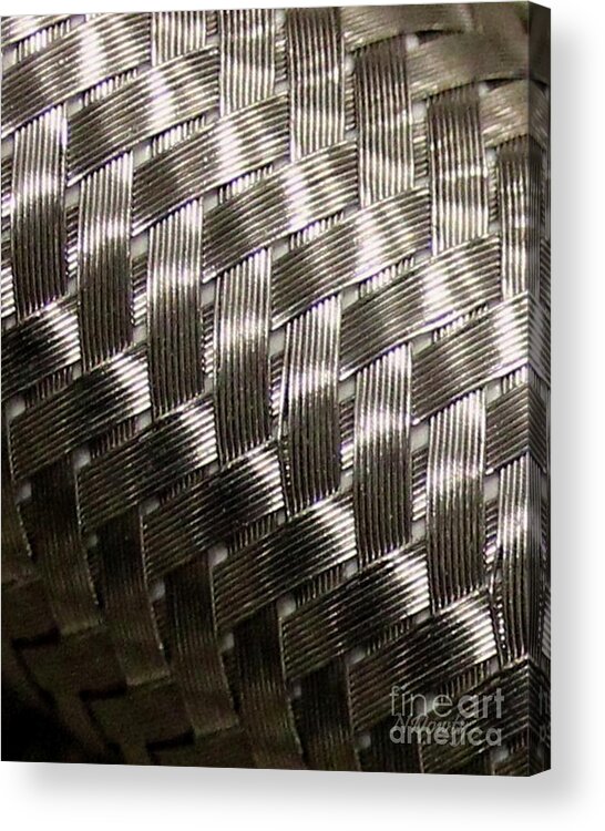 Woven Pipe Acrylic Print featuring the photograph Woven Pipe by Natalie Dowty