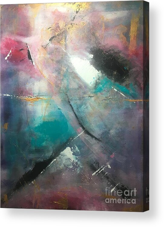 Abstract Painting Art Acrylic Print featuring the painting Abstract II Art Print #1 by Crystal Stagg