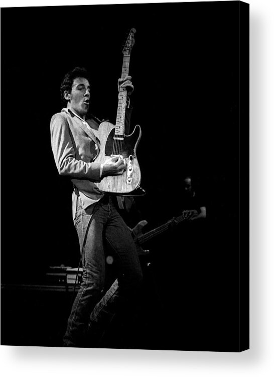 Bruce Springsteen Acrylic Print featuring the photograph Bruce Springsteen Live #1 by Larry Hulst