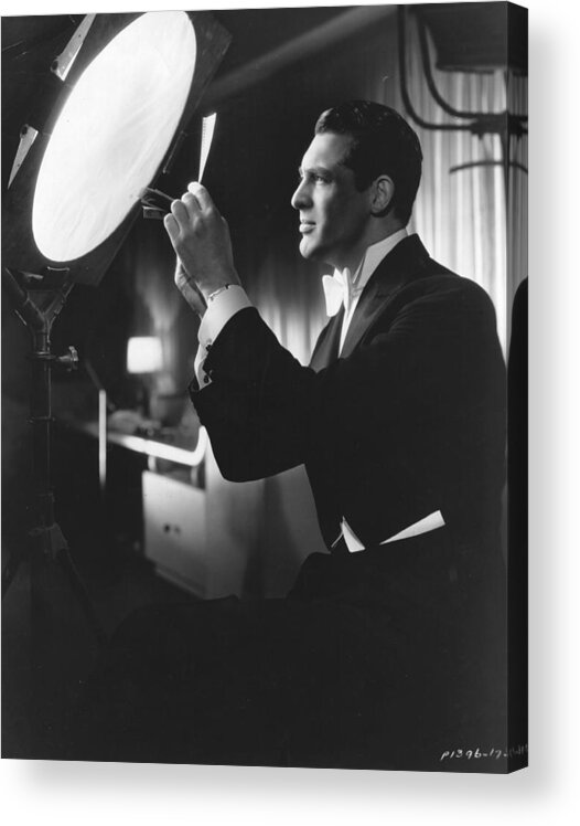 Working Acrylic Print featuring the photograph Cary Grant #1 by Hulton Archive