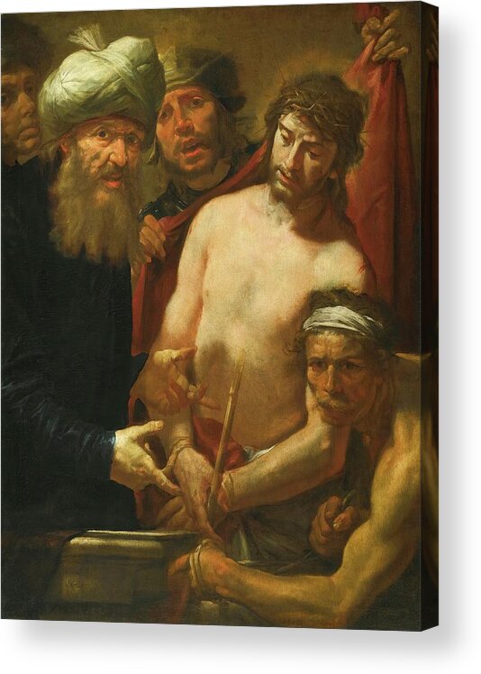 Baroque Acrylic Print featuring the painting Ecce Homo by Gioacchino Assereto