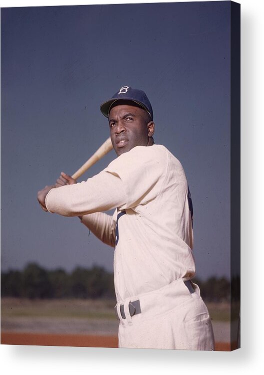 People Acrylic Print featuring the photograph Jackie Robinson by Hulton Archive